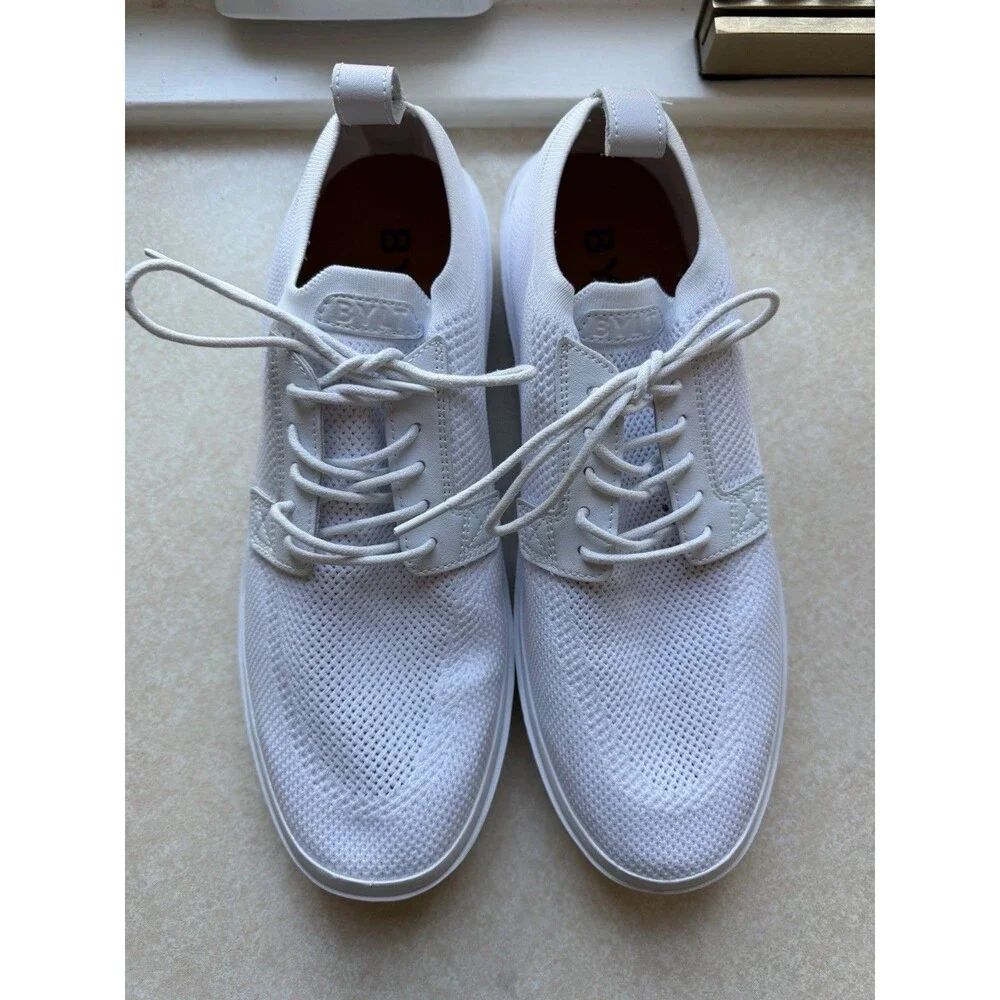 Bylt Men Lido Knit Sneaker In White Size 11